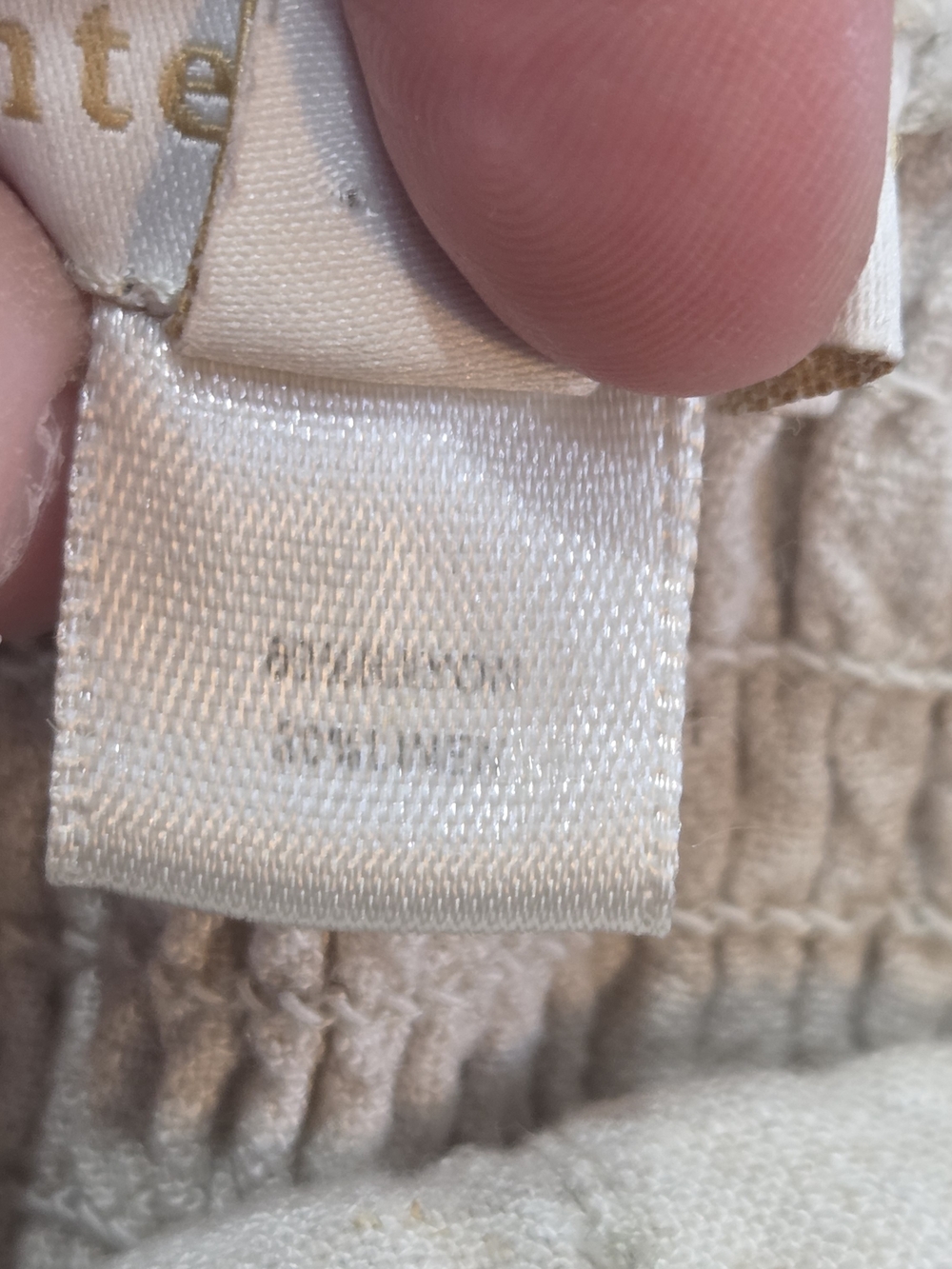 Monteau Beige Linen Blend Button Front Midi Dress Sleeveless Coastal Beach S - Picture 7 of 7